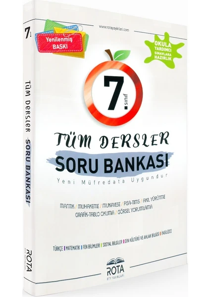 Rty Rota Yayınları 7. Sınıf Tüm Dersler Soru Bankası