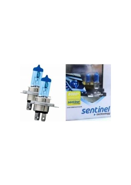 H4 Sentinel Marka Xenon Görünümlü Beyaz Işık Ampul Seti 5000 K