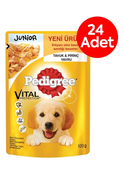 Pedigree Yetişkin Biftek Köpek Pouch 100 gr x 24 Adet