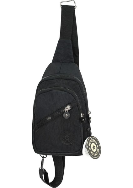 Klinkır Suya Dayanıklı Kumaş Siyah Renk Body Bag