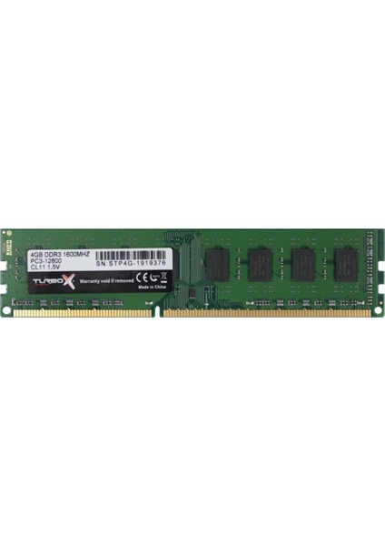 4GB DDR3 1600MHz Ram