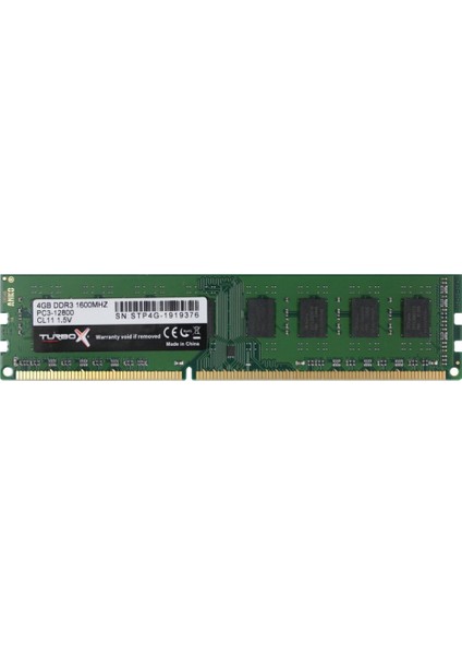 4GB DDR3 1600MHz Ram