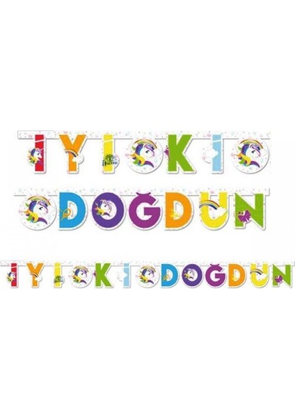 Unicorn Iyi Ki Doğdun Yazı modelleri