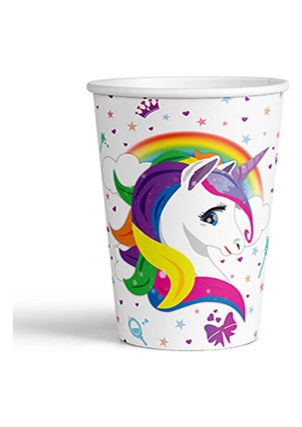 Unicorn Karton Bardak 8 Adet