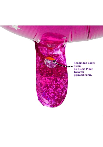 Folyo Yuvarlak Rakam Balon Fuşya 1 fiyatları