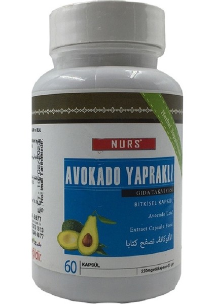 Avakado Yapraklı Kapsül 60'lı