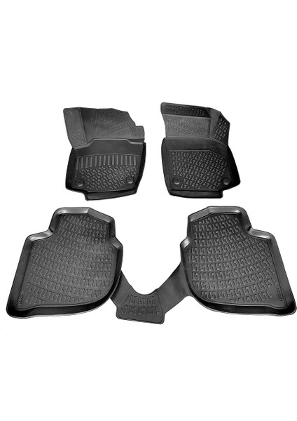 Skoda Rapid 3D Paspas Havuzlu Sedan 2013 - 2020 Arası Siyah Caraks Marka