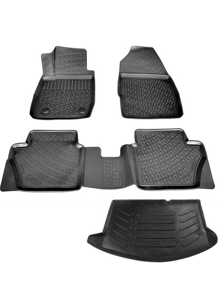 Ford Fiesta 3D Havuzlu Paspas + Bagaj Havuzu 2009-2017 Arası Caraks Marka