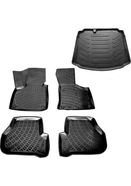 Audi A3 Hb 3D Havuzlu Paspas + 3D Bagaj Havuzu 2003-2012 Arası Caraks Marka