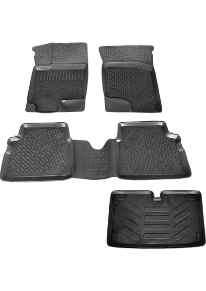 Hyundai Getz 3D Havuzlu Paspas + Bagaj Havuzu 2002-2012 Arası Caraks Marka