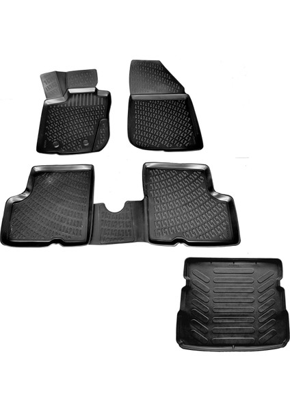 Dacia Duster 4x4 3D Havuzlu Paspas+Bagaj Havuzu 2010-2018 Arası Caraks Marka
