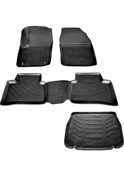 Toyota Chr 3D Havuzlu Paspas + 3D Bagaj Havuzu 2016-2021 Arası Caraks Marka