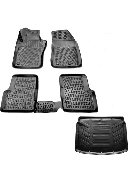 Fiat 500X 3D Havuzlu Paspas + 3D Bagaj Havuzu 2015 Sonrası Caraks Marka