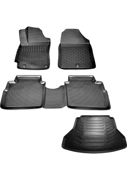 Hyundai Elantra 3D Havuzlu Paspas+Bagaj Havuzu 2015-2020 Arası Friemats Marka