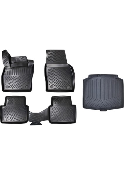 Skoda Scala 3D Havuzlu Paspas+Bagaj Havuzu 2020 Sonrası Friemats Marka