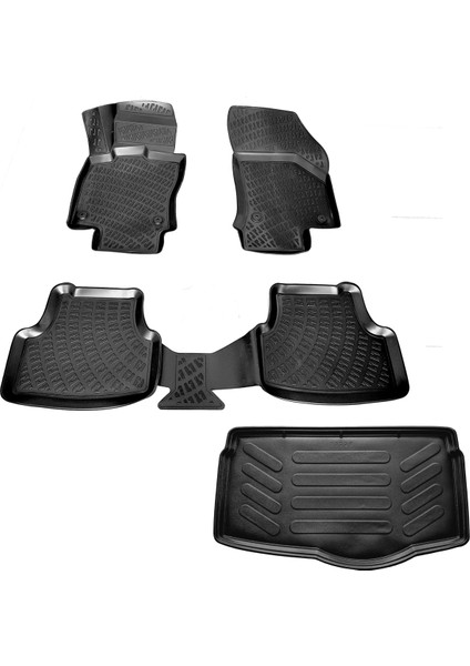 Vw Polo 3D Havuzlu Paspas + Bagaj Havuzu (Alt) 2017 Sonrası Friemats Marka