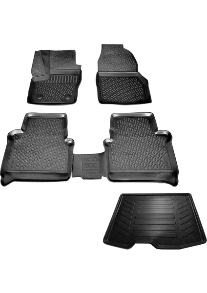 Ford Connect 3D Havuzlu Paspas + Bagaj Havuzu 2015-2021 Arası Friemats Marka