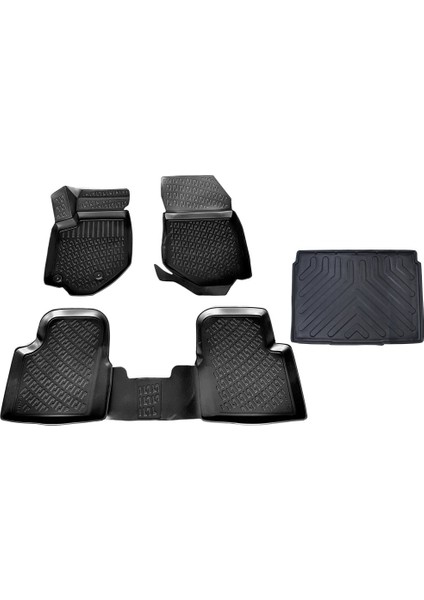 Peugeot 2008 3D Havuzlu Paspas+Alt Bagaj Havuzu 2020 Sonrası Caraks Marka