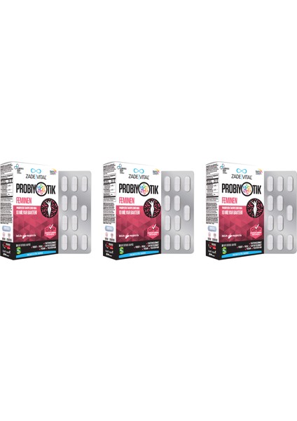 Probiyotik Feminen 30 Kapsül 3'lü Paket