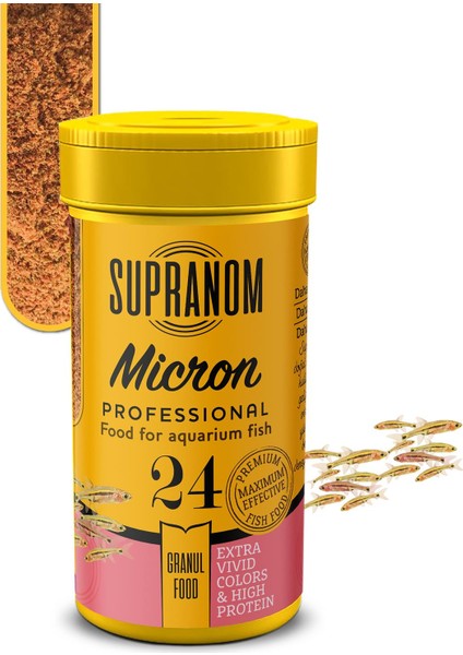 Micron Granül Food Yeni Doğan Balık Yemi 100 ml