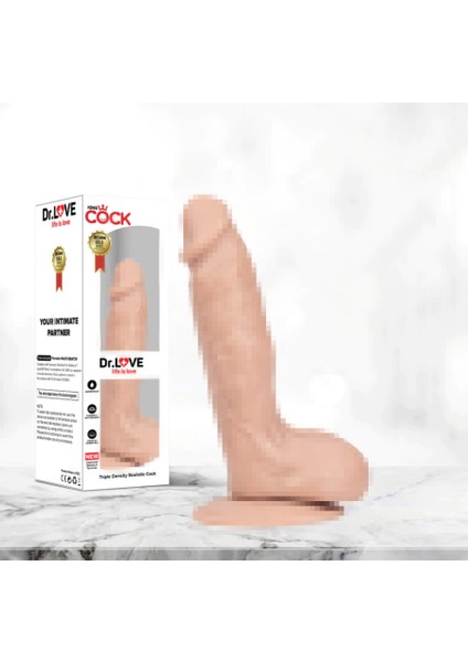 18 cm Ten Rengi Anal + Penis Dildo Vibratör