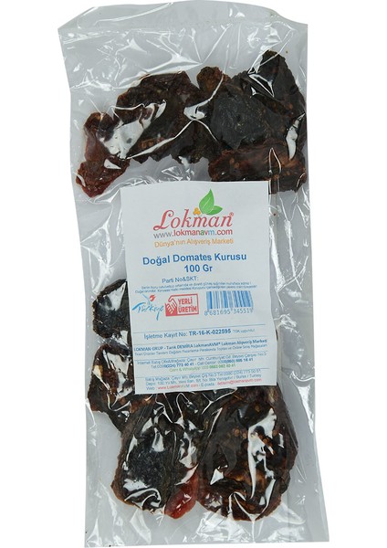 Doğal Domates Kurusu 100 gr