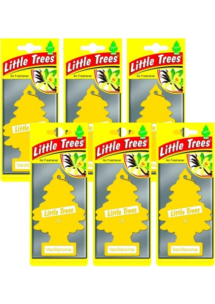 Little Trees Vanillaroma Vanilya Aromalı Oto Kokusu 6 Adet
