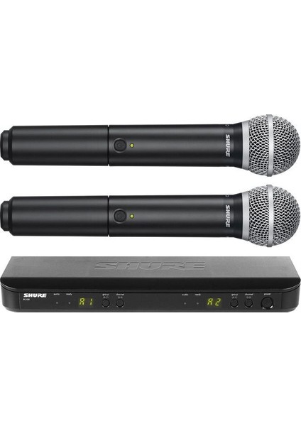 BLX288E/PG58 Wireless Telsiz Çift El Mikrofonu