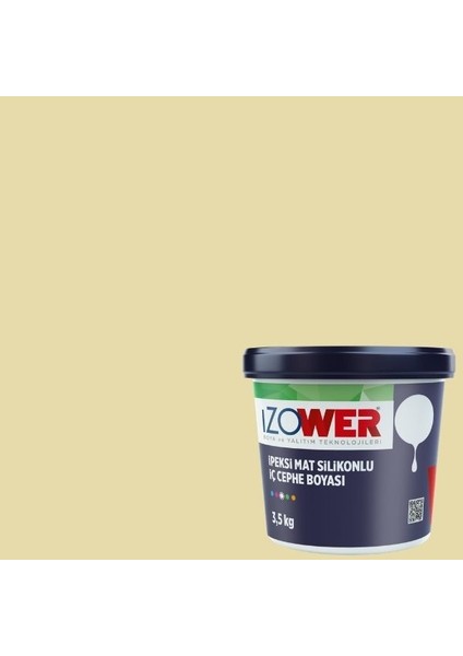 Izower Ipeksi Mat Silikonlu Iç Cephe Boyası ( Silinebilir ) - Ihlamur 30 ( 3.5kg )