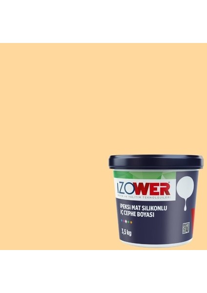 Izower Ipeksi Mat Silikonlu Iç Cephe Boyası ( Silinebilir ) - Sampanya 10 ( 3.5kg )