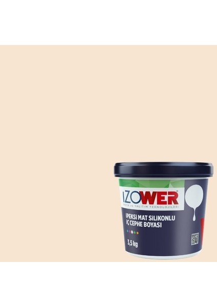 Izower Ipeksi Mat Silikonlu Iç Cephe Boyası ( Silinebilir ) - Hasır 10 ( 3.5kg )