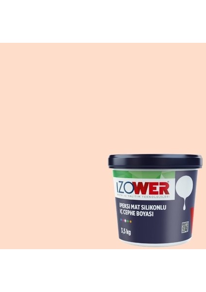 Izower Ipeksi Mat Silikonlu Iç Cephe Boyası ( Silinebilir ) - Hasır 20 ( 3.5kg )