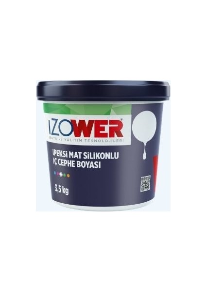 Izower Ipeksi Mat Silikonlu Iç Cephe Boyası ( Silinebilir ) - Atlas 10 ( 3.5kg )