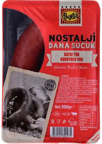 Dana Nostalji Sucuk 300 gr
