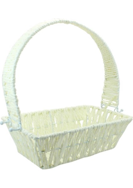 Saplı Dikdörtgen Sepet, 24 cm, Küçük Boy fırsatları