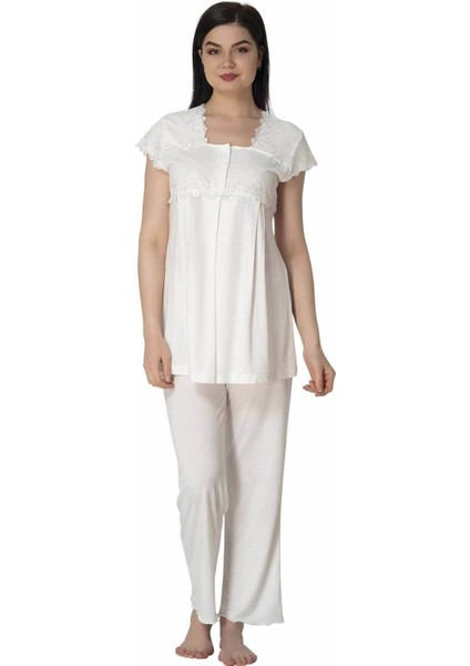 t Dantelli Lohusa Pijama Takımı