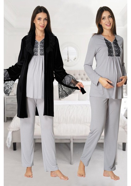 t Sabahlıklı Lohusa Pijama Takımı