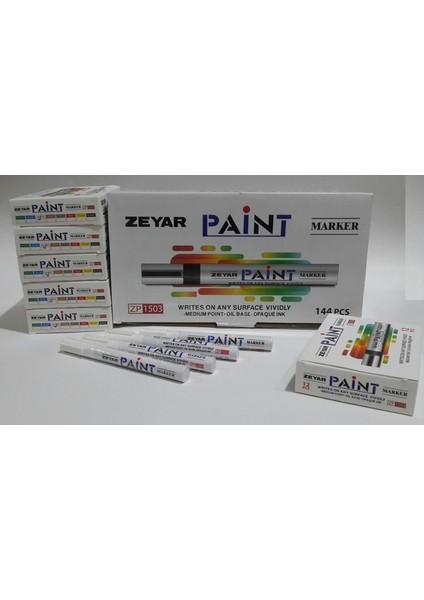 Paint Markör 12'li Siyah