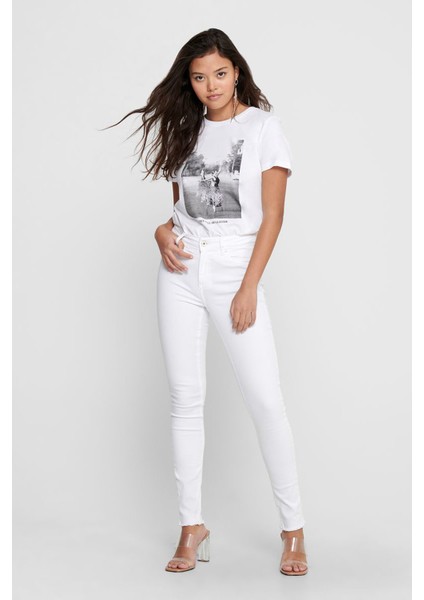 Kadın Beyaz Jean Pantolon 15155438 fiyatları