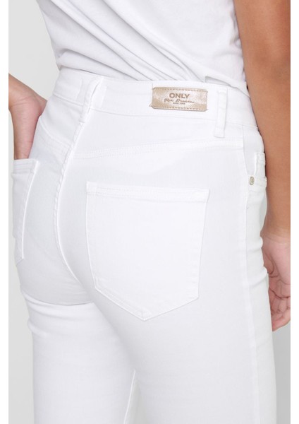 Kadın Beyaz Jean Pantolon 15155438