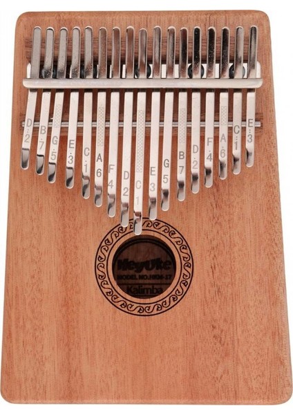 Kalimba Hkm-17 17 Tuşlu Kalimba Maun Ağacı