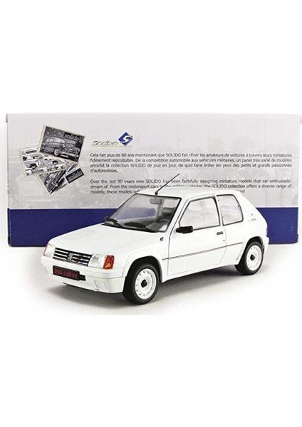 1/18 1987 Peugeot 205 Rallye Solido Dıecast Model Araba Hayat Oyuncak