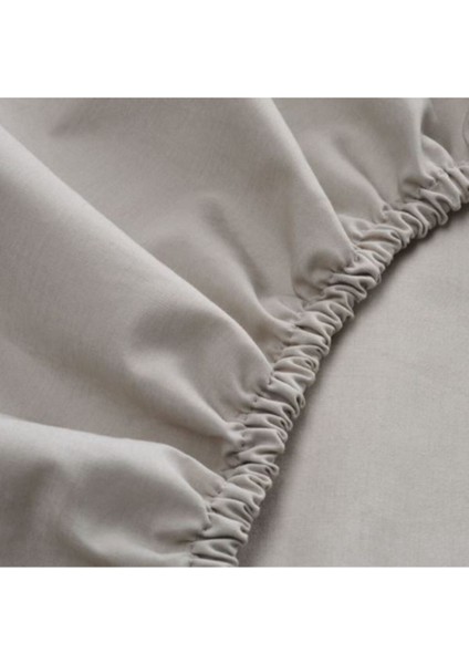 Gri Beyaz %100 Pamuk Bebek Çocuk Lastikli Çarşaf 70X130 2 Adet indirimleri