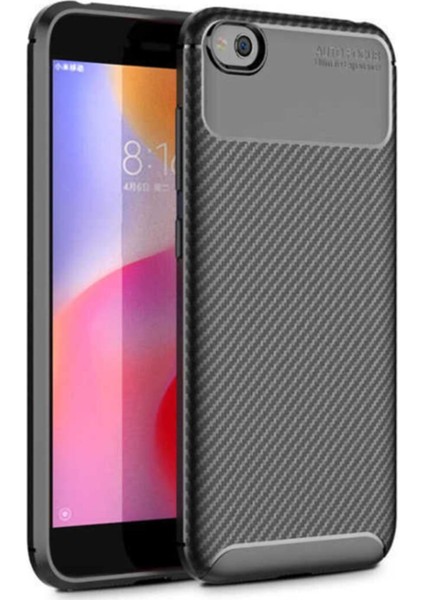 Xiaomi Redmi Go Karbon Tasarımlı Kapak Siyah