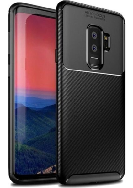 Samsung Galaxy S9 Plus Karbon Tasarımlı Kapak Siyah