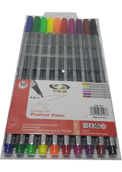Fineliner 10'lu Set TGB-1907