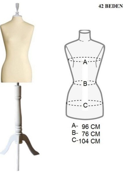 42 Beden Iğne Batabilen Terzi Mankeni