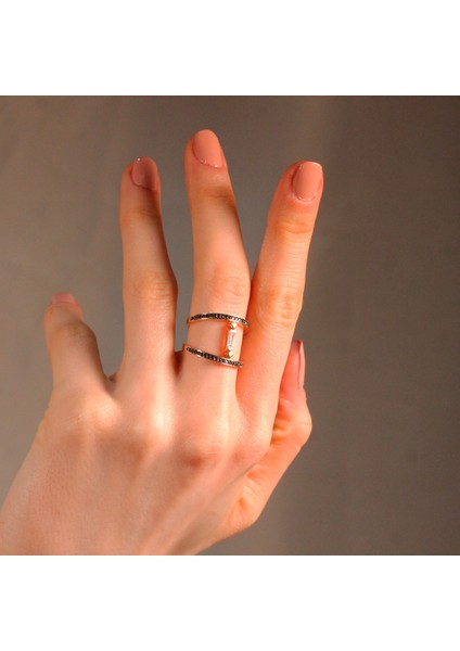 Adil Idil Kuyumculuk Baget Taş Detaylı Ince Eklem Yüzüğü fiyatları