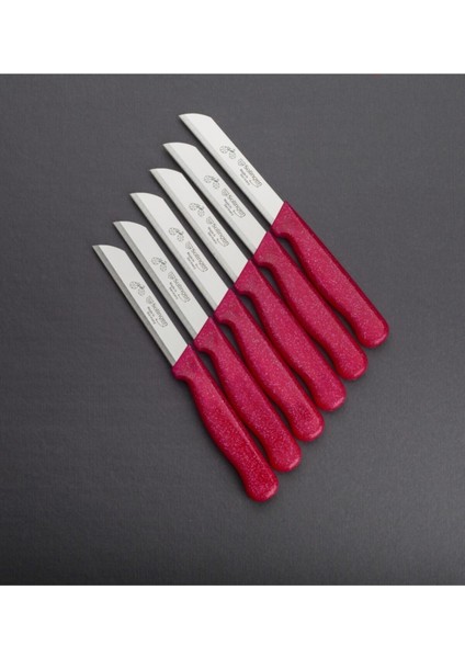 Tırtıklı Simli Pembe Store Meyve ve Sebze Bıçağı