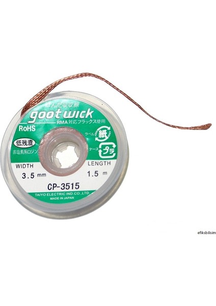 Gootwick 3515 Lehim Çekme Teli 3.5 mm 10 Adet